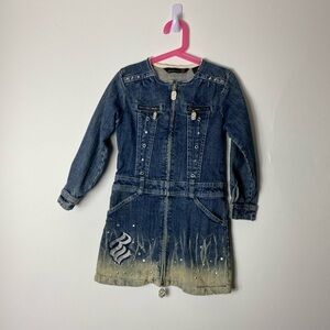 Rocawear Blue and Tan Kids Dress